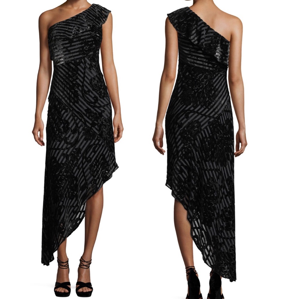 Aidan Mattox Metallic Dress